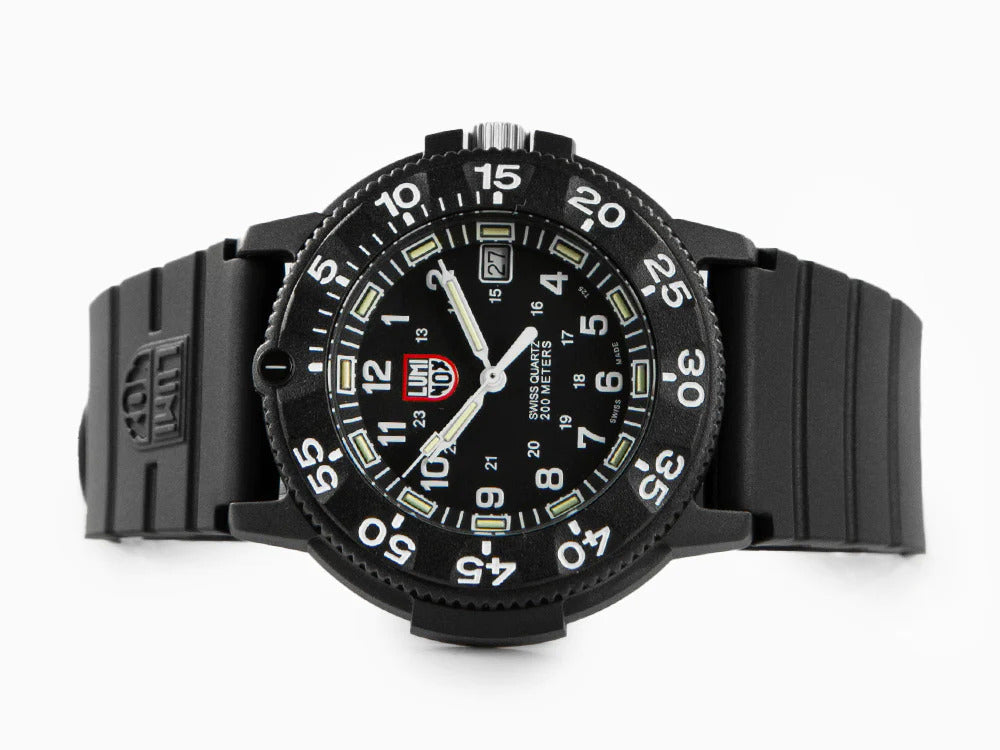 Luminox Sea Navy Seal Quartz Watch, Carbon, Black/White, XS.3001