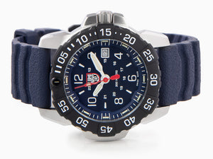 Luminox Navy Seal Steel 3250 Time Date Series Quartz Watch, Blue, XS.3253.CB