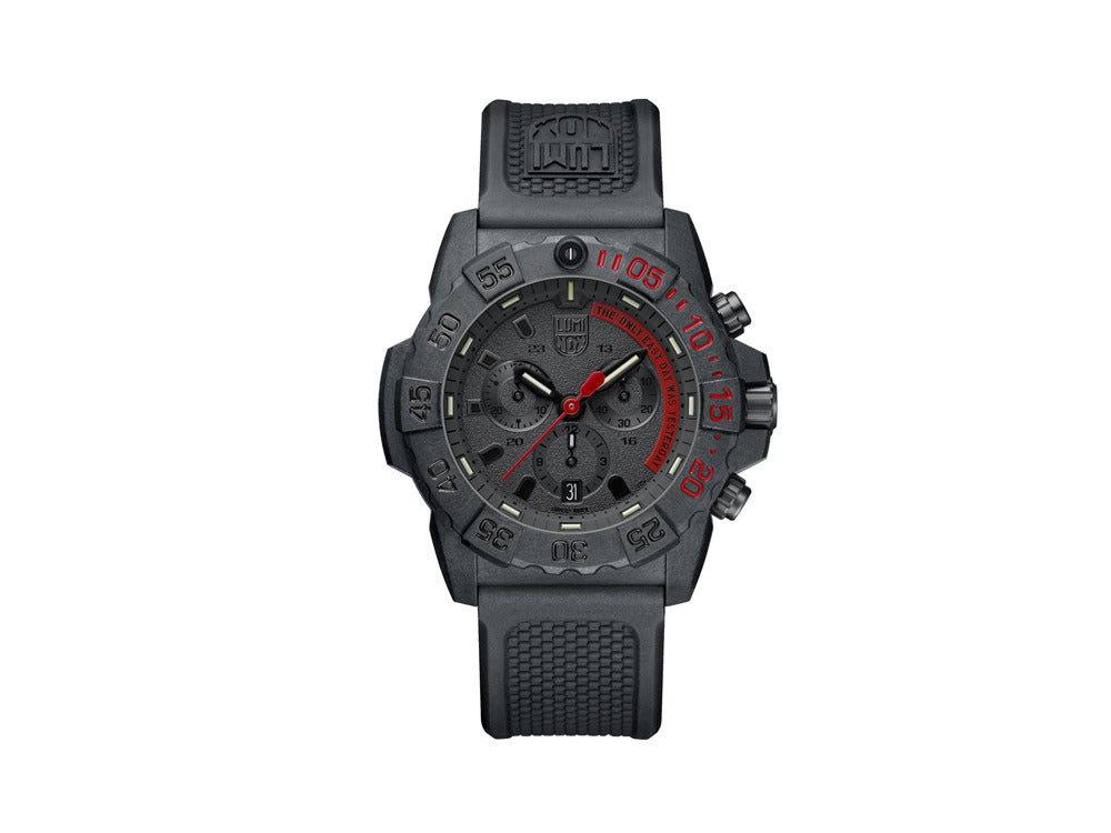 Luminox Sea Navy Seal Chronograph 3580 Series Quartz Watch, Black, XS.3581.EY