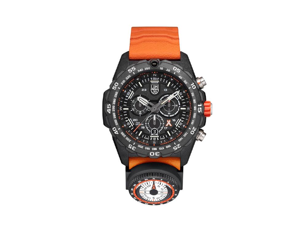 Luminox Bear Grylls Survival Master Quartz Watch, Carbon, Orange, 45mm, XS.3749