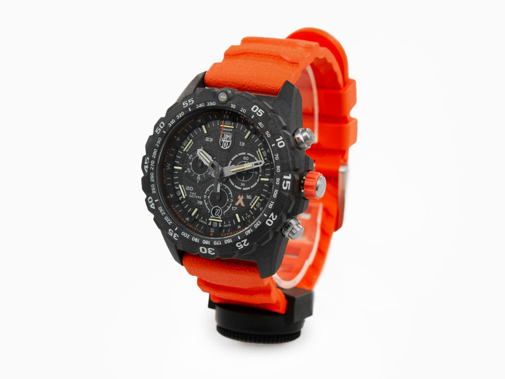 Luminox Bear Grylls Survival Master Quartz Watch, Carbon, Orange, 45mm, XS.3749