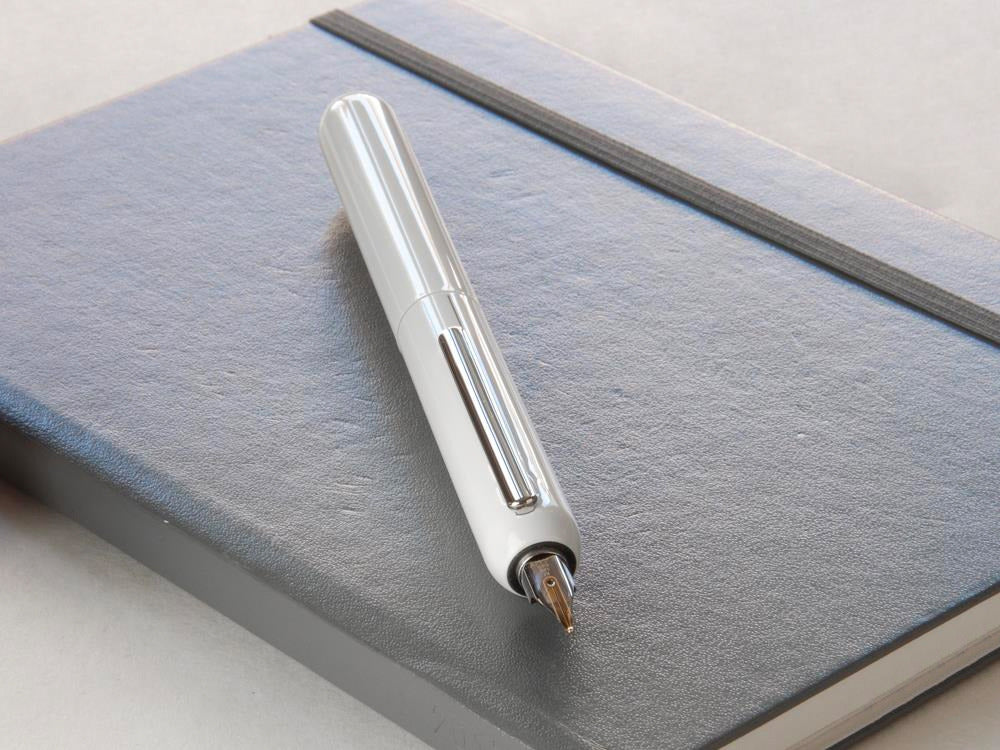 Lamy Dialog 3 Pianowhite Fountain Pen, Platinum-plated, White, 1228089