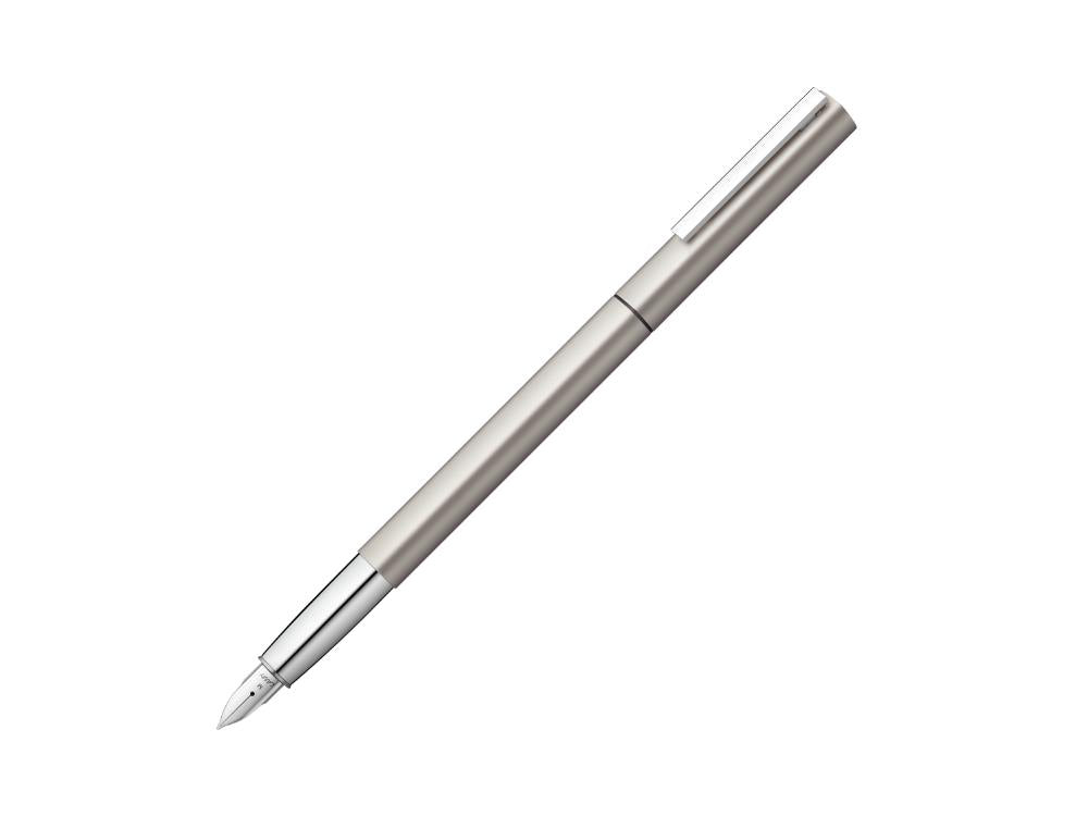 Lamy Ideos Fountain Pen, Aluminum, Silver, Anodised, 1235462