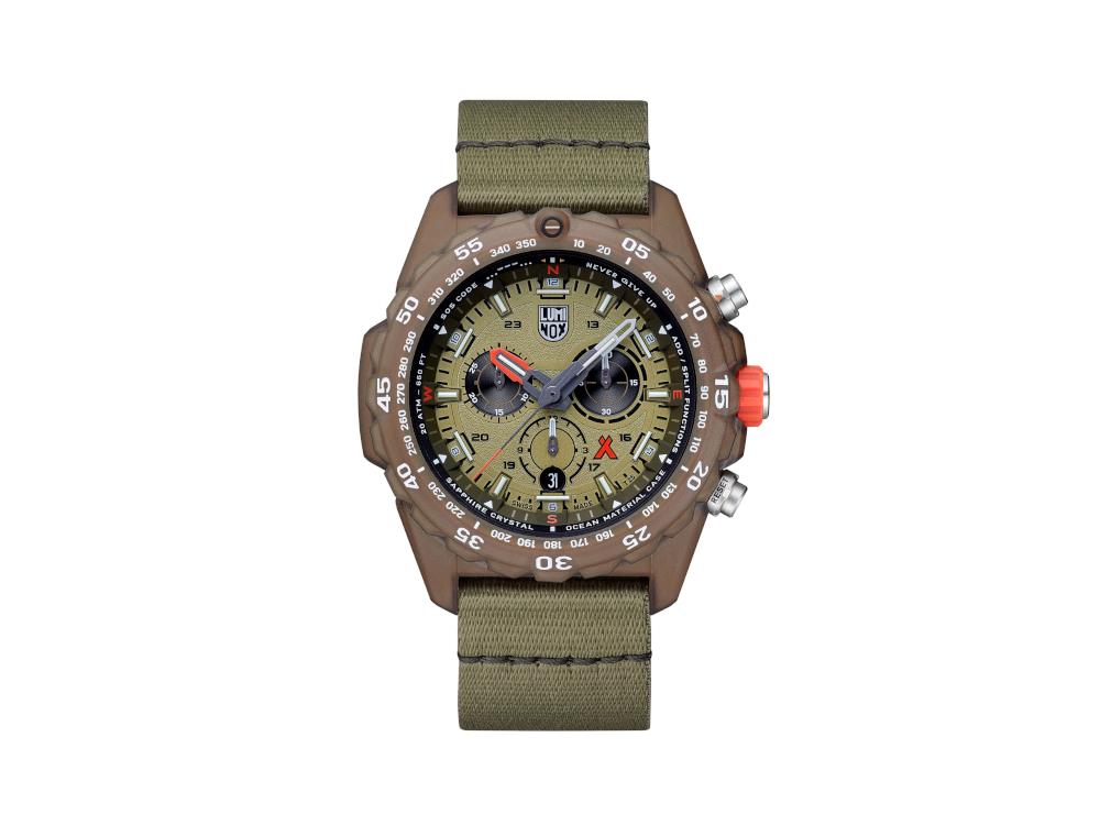 Luminox Bear Grylls Survival 3740 Eco Series Quartz Watch, Green, XB.3757.ECO