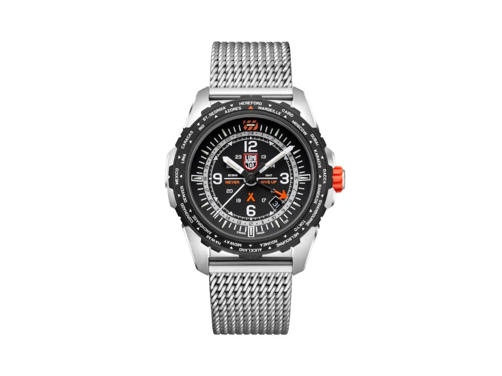 Luminox Bear Grylls Survival GMT Quartz Watch, Black, 45 mm, 20 atm, XB.3762