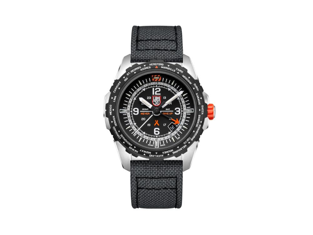 Luminox Bear Grylls Survival GMT Watch, Black, 45 mm, 20 atm, XB.3761