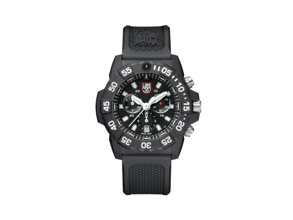 Luminox Sea Navy Seal Chronograph 3580 Series Quartz Watch, Black, XS.3581