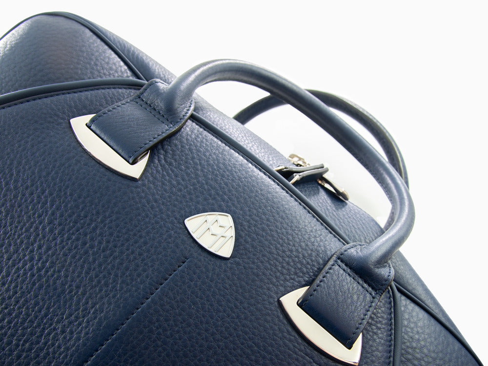 Maybach The Adviser I Document case, Leather, Blue, Zip, MMA-BAGADV-BLUE