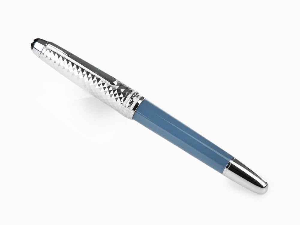 Montblanc Meisterstück Glacier Doué Fountain Pen, Blue, 129403