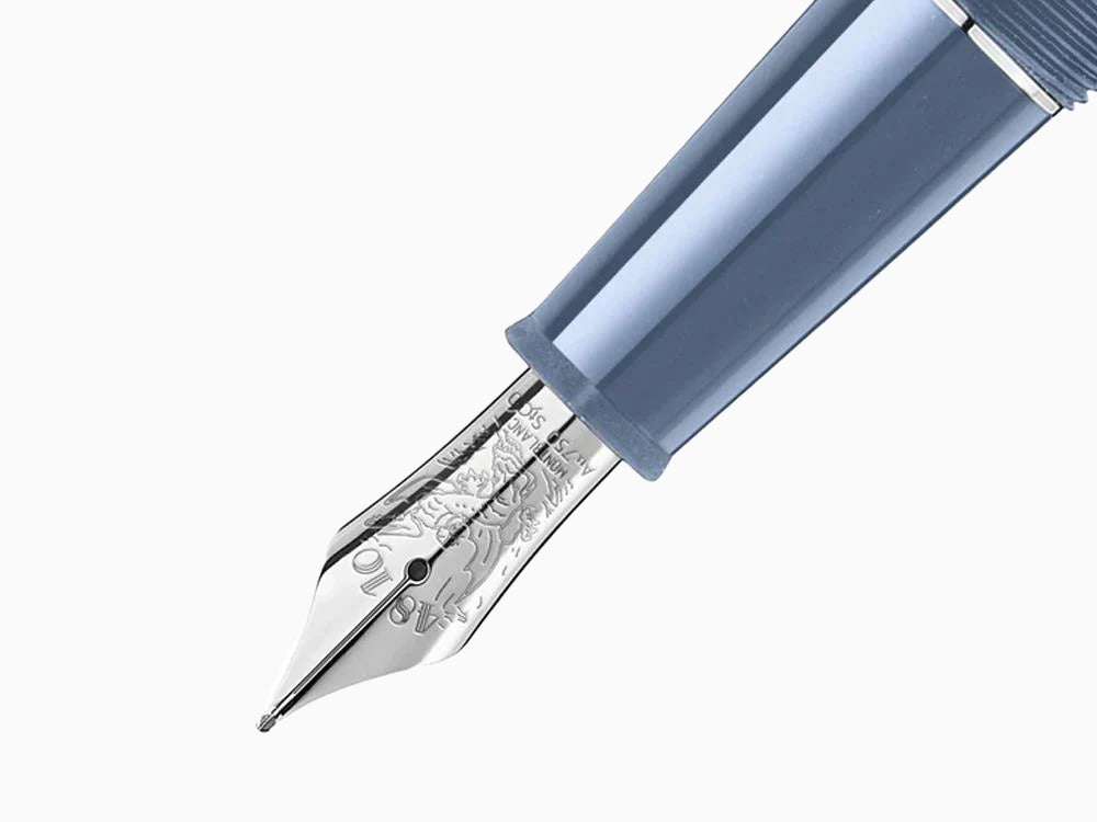 Montblanc Meisterstück Glacier Doué Fountain Pen, Blue, 129403