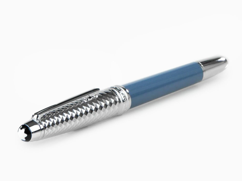 Montblanc Meisterstück Glacier Doué Fountain Pen, Blue, 129403