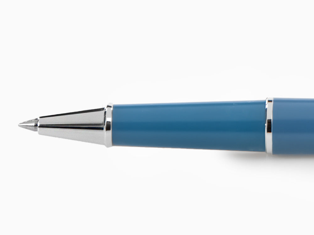 Montblanc Meisterstück Glacier Doué Rollerball pen, Platinum trim, Blue, 129404