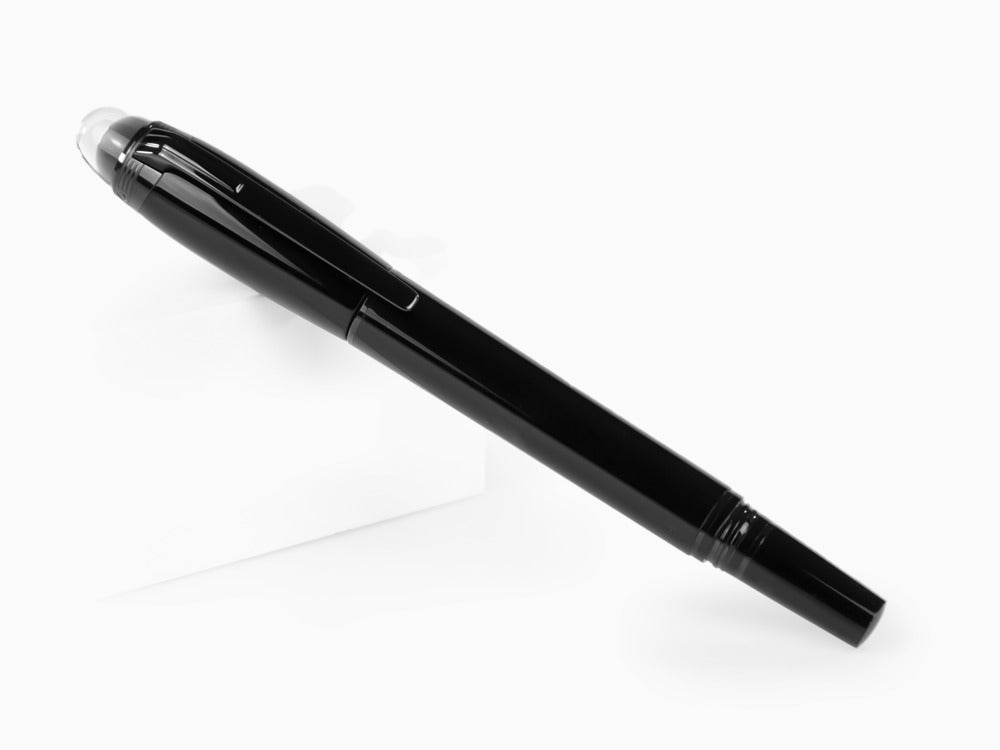 Montblanc StarWalker Black Cosmos Fountain Pen, Black Resin, PVD, 129744