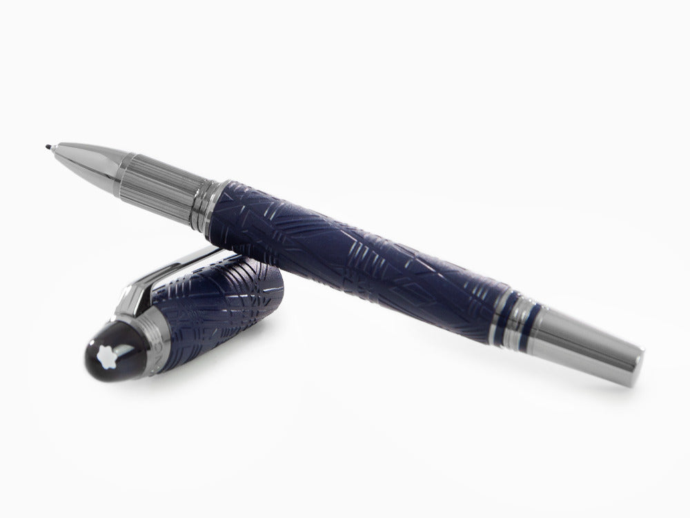 Montblanc StarWalker SpaceBlue Resin Fineliner, Blue, Ruthenium trim, 130212