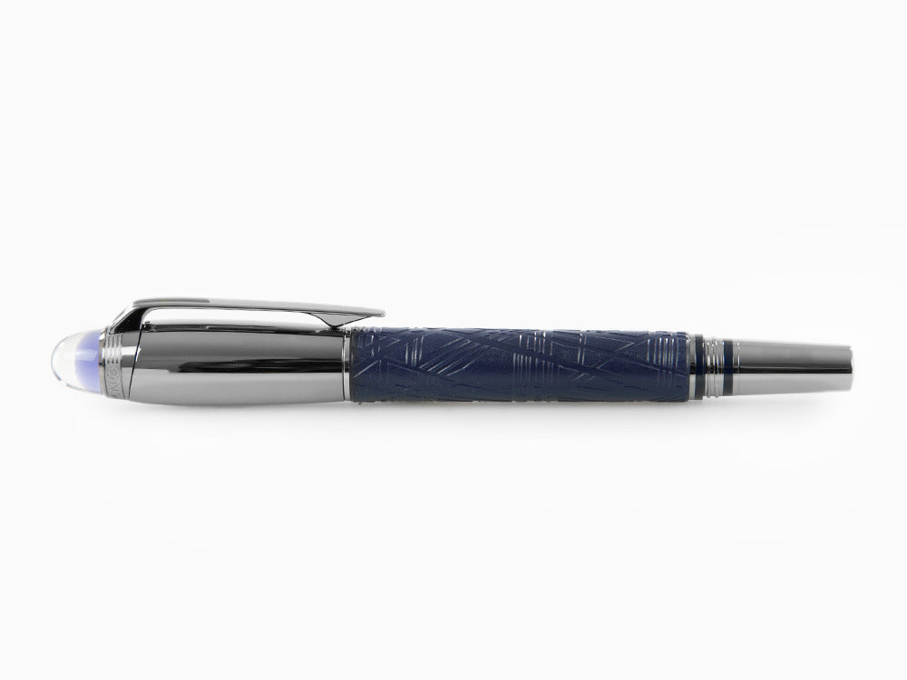 Montblanc StarWalker SpaceBlue Doué Fountain Pen, Ruthenium trim, 130215