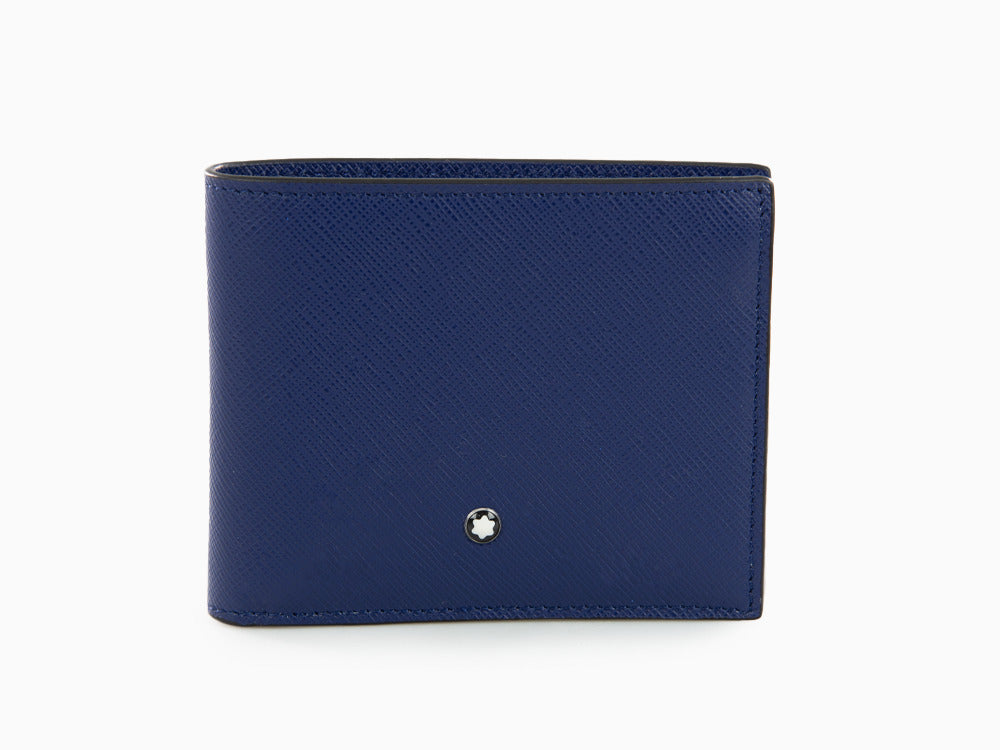 Montblanc Meisterstück Compact Wallet, Blue, Leather, 6 Cards, 129678