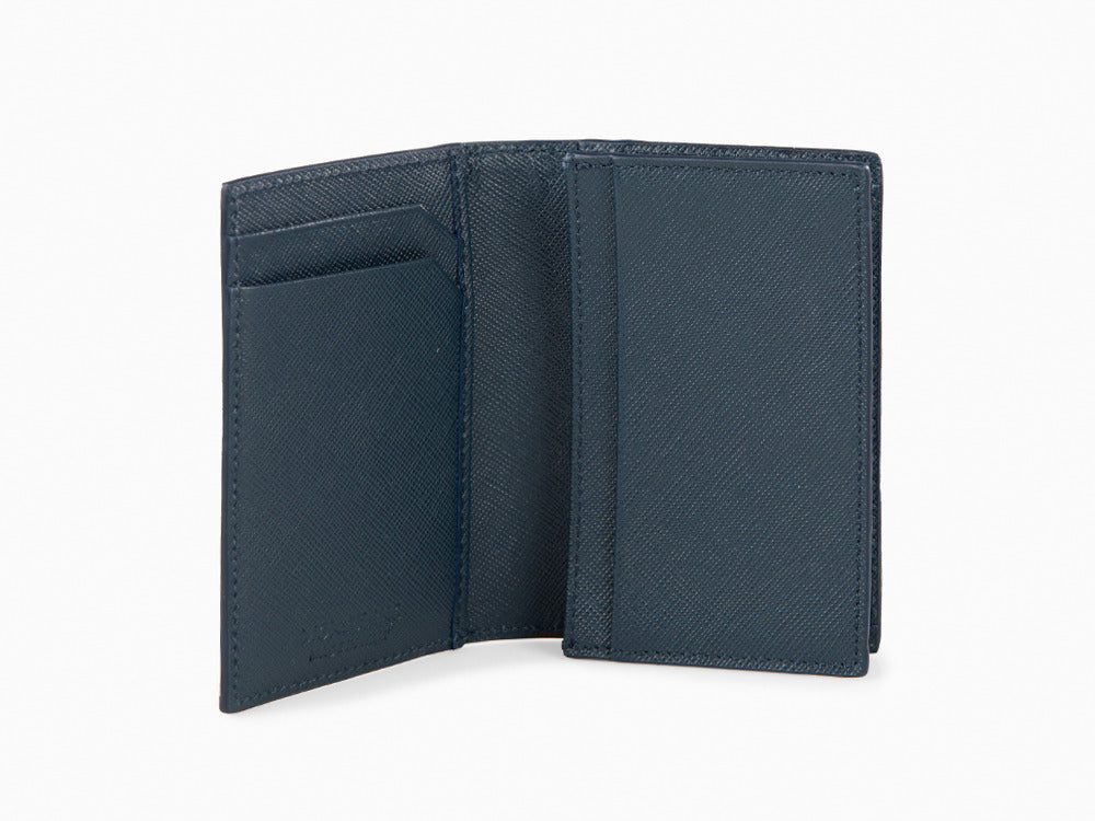 Montblanc Sartorial Card holder, Leather, Blue, 131580