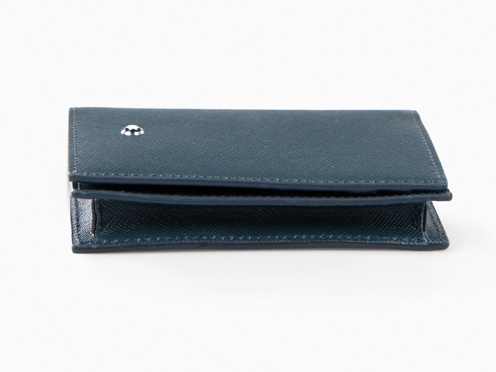 Montblanc Sartorial Card holder, Leather, Blue, 131580