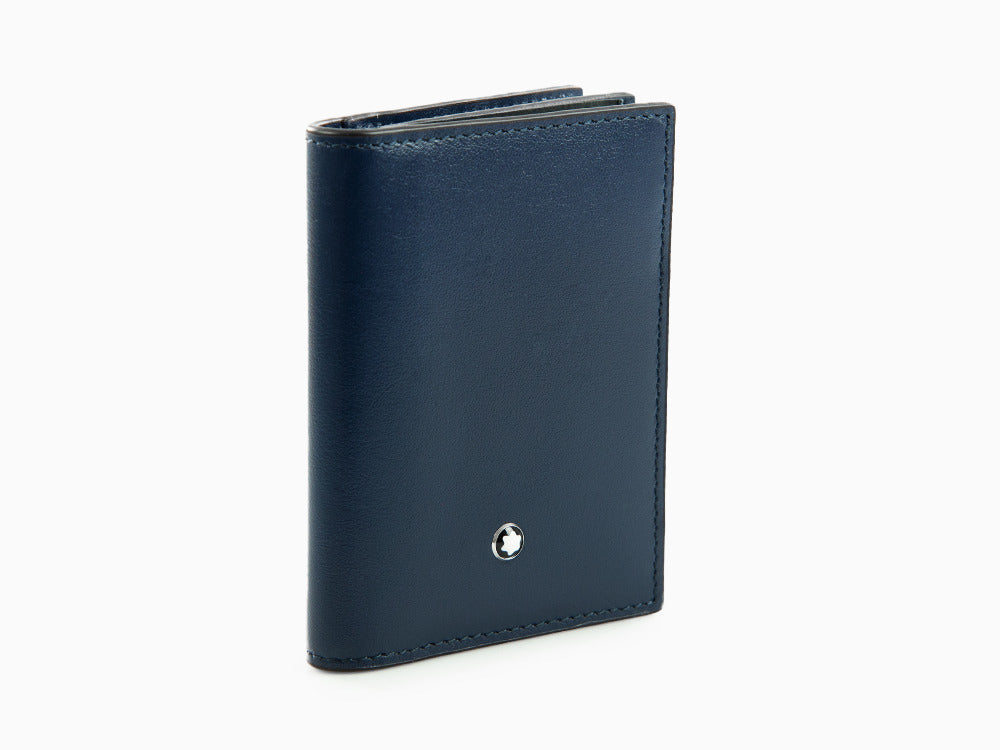 Montblanc Meisterstück Wallet, Blue, Leather, Cards, Flap-over, 131693