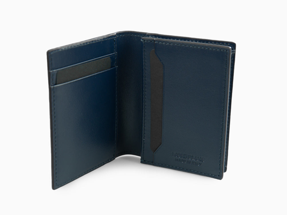 Montblanc Meisterstück Wallet, Blue, Leather, Cards, Flap-over, 131693