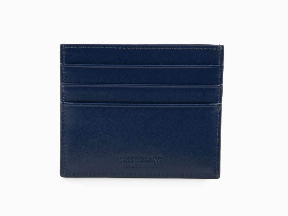 Montblanc Meisterstück Credit card holder, Leather, Blue, 6 Cards, 131694