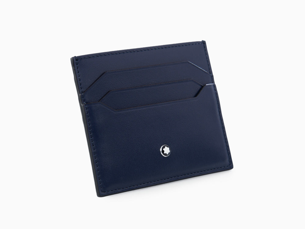 Montblanc Meisterstück Credit card holder, Leather, Blue, 6 Cards, 131694