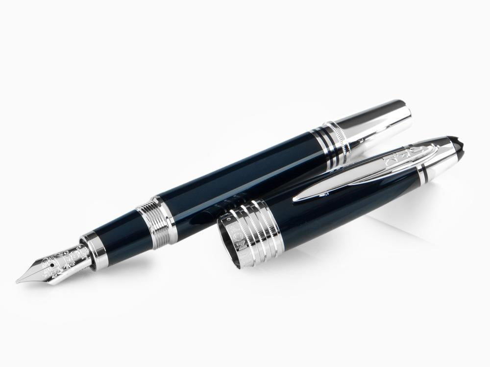 Montblanc John F. Kennedy Fountain Pen, Resine, Platinum, 132088