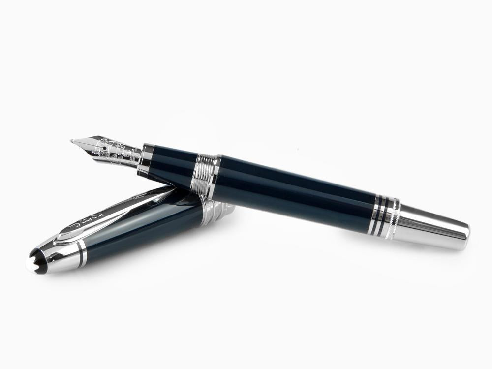 Montblanc John F. Kennedy Fountain Pen, Resine, Platinum, 132088