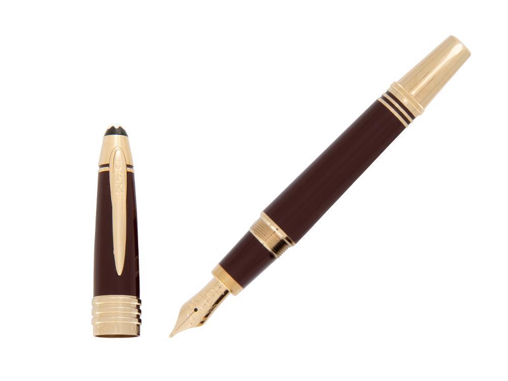 Montblanc John F. Kennedy Fountain Pen, Burgundy, Special Ed., 132124