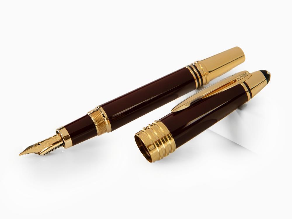 Montblanc John F. Kennedy Fountain Pen, Burgundy, Special Ed., 132124