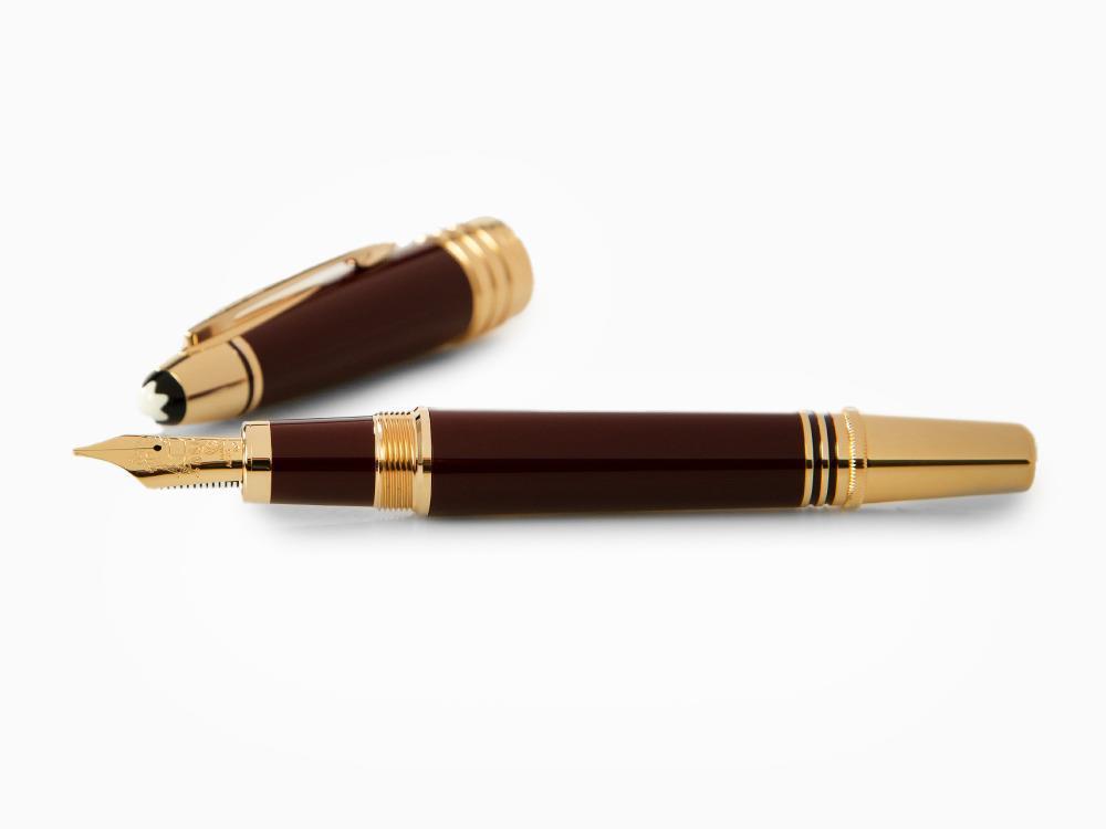 Montblanc John F. Kennedy Fountain Pen, Burgundy, Special Ed., 132124