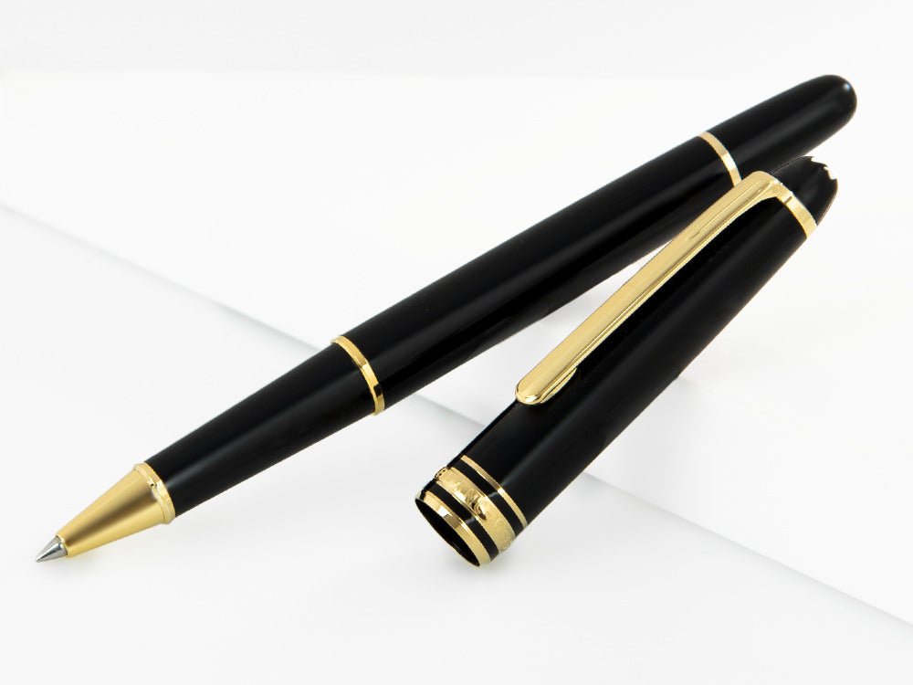 Montblanc Meisterstück Classique Rollerball pen, Gold trim, Black, 132457