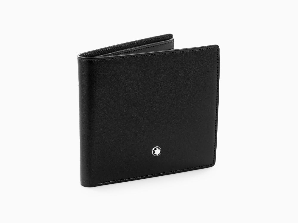 Montblanc Meisterstück Wallet, Black, Leather, Jacquard, 8 Cards, 7163