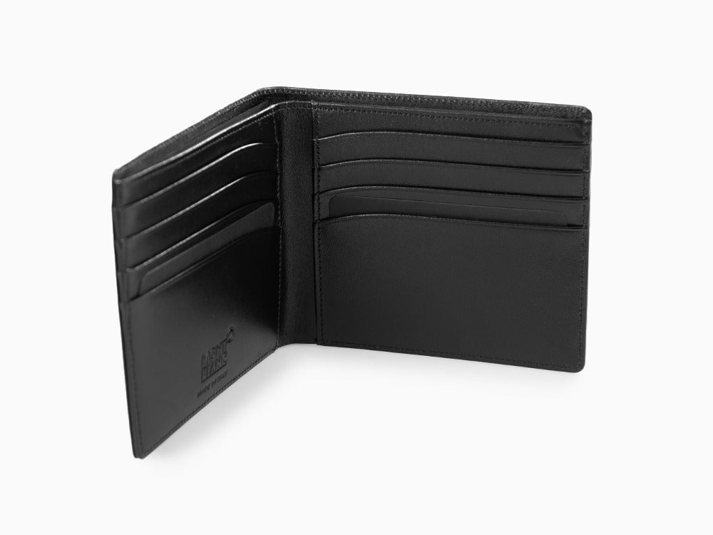 Montblanc Meisterstück Wallet, Black, Leather, Jacquard, 8 Cards, 7163