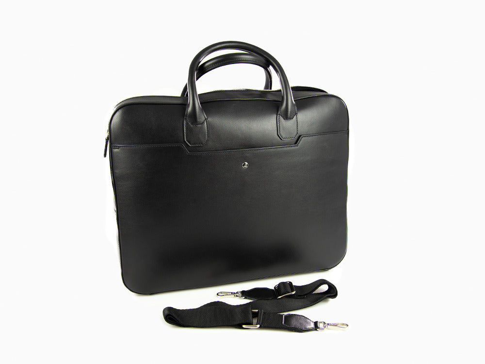 Montegrappa Laptop Bag Signet Series, Leather, Black, IC00LB03