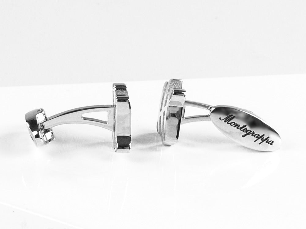 Montegrappa Ambigram Cufflinks, Stainless steel, IDA2CLS0