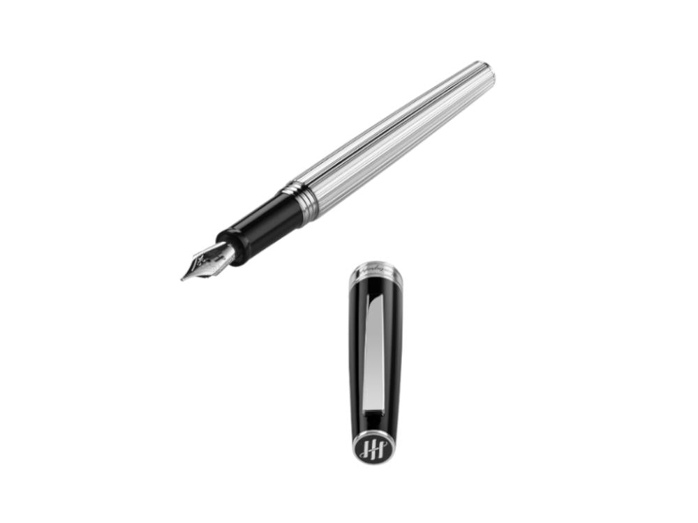 Montegrappa Armonia Duetto Fountain Pen, Resin, Black, ISA1M-AC