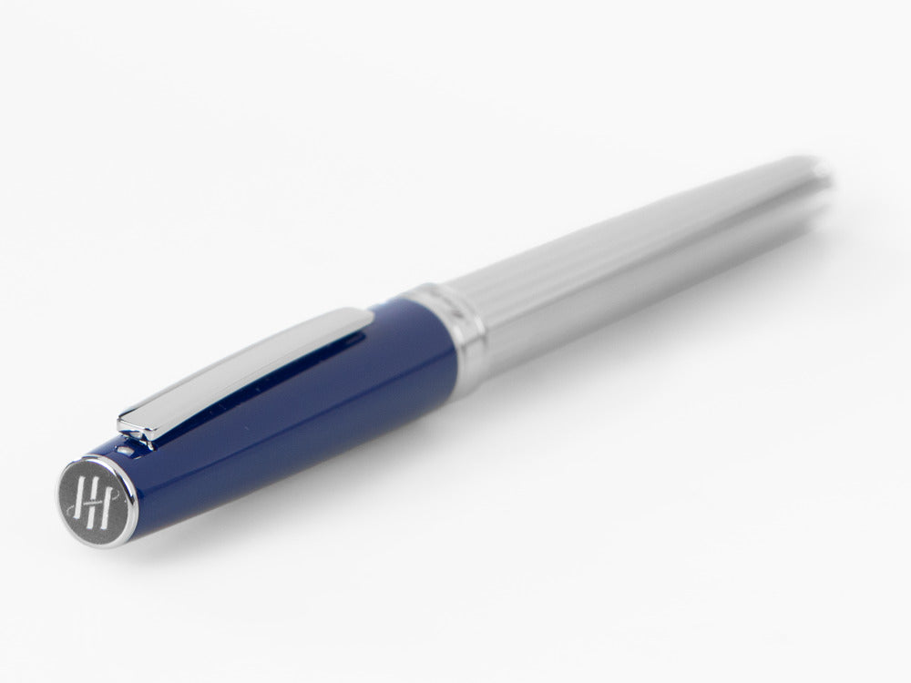 Montegrappa Armonia Duetto Rollerball pen, Steel, Blue, ISA1MRAB