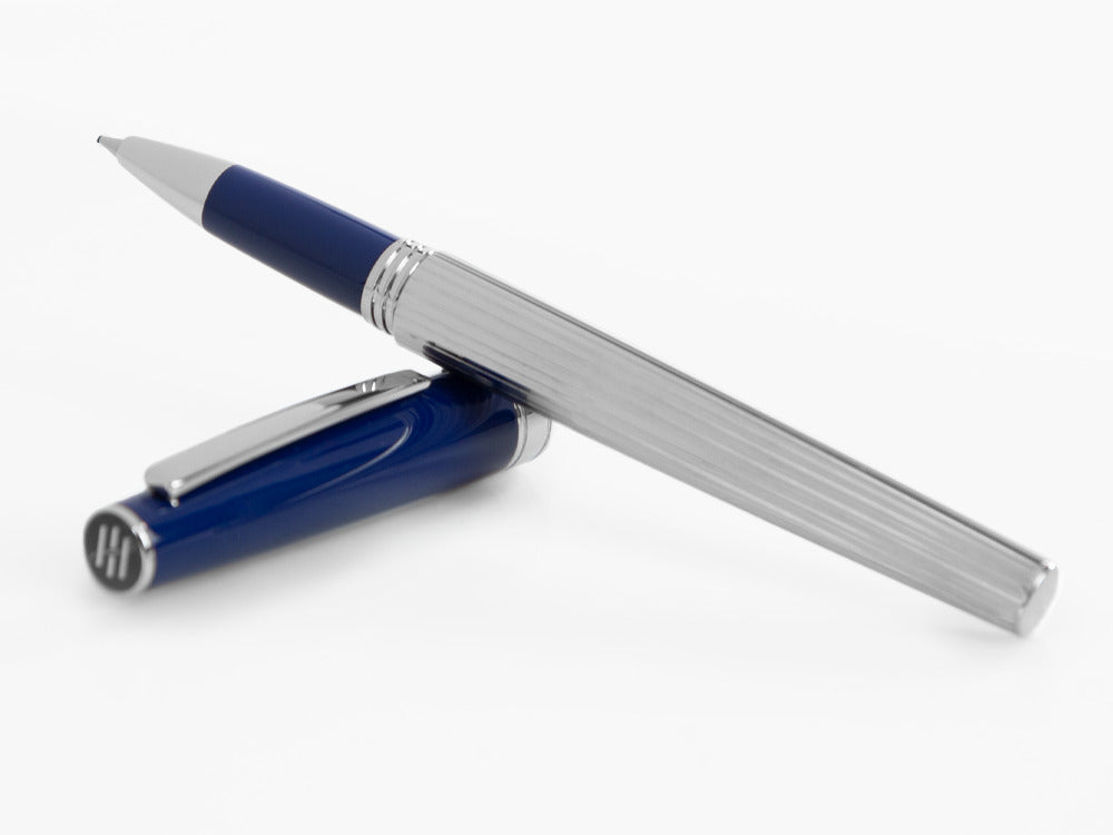 Montegrappa Armonia Duetto Rollerball pen, Steel, Blue, ISA1MRAB