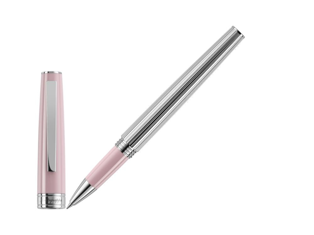 Montegrappa Armonia Duetto Rollerball pen, Steel, Pink, ISA1MRAS