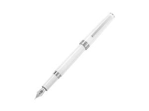 Montegrappa Armonia Frost Fountain Pen, Resin, White, ISA1R-AW