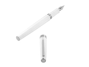 Montegrappa Armonia Frost Fountain Pen, Resin, White, ISA1R-AW