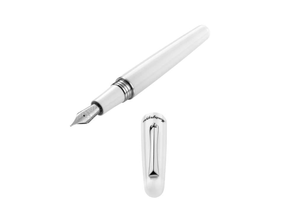 Montegrappa Elmo 01 Frost Fountain Pen, Stainless Steel, ISEOR-AW