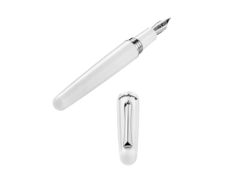 Montegrappa Elmo 01 Frost Fountain Pen, Stainless Steel, ISEOR-AW