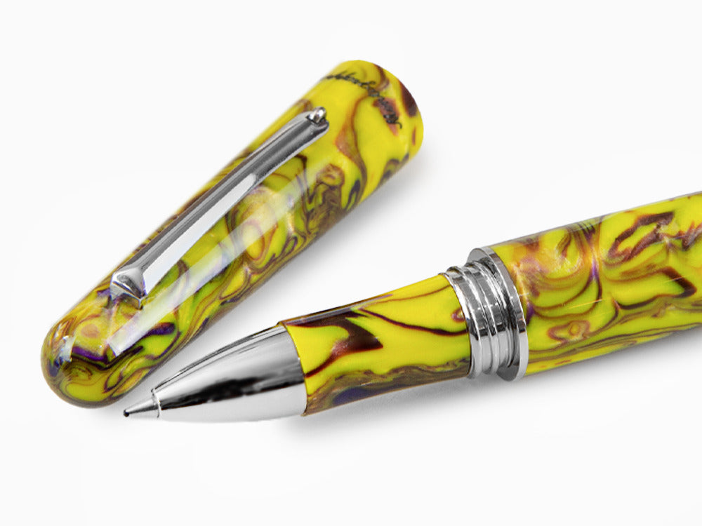 Montegrappa Elmo Fantasy Blooms Iris Yellow Rollerball pen, ISEORRAY