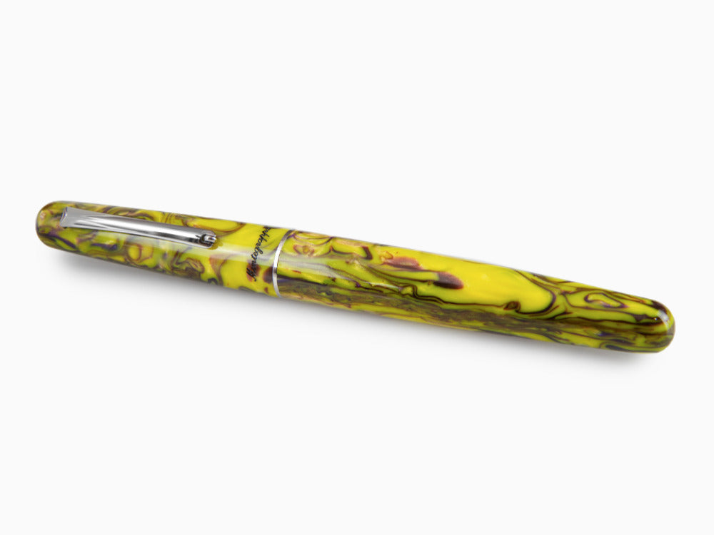 Montegrappa Elmo Fantasy Blooms Iris Yellow Rollerball pen, ISEORRAY