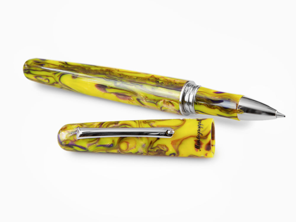 Montegrappa Elmo Fantasy Blooms Iris Yellow Rollerball pen, ISEORRAY