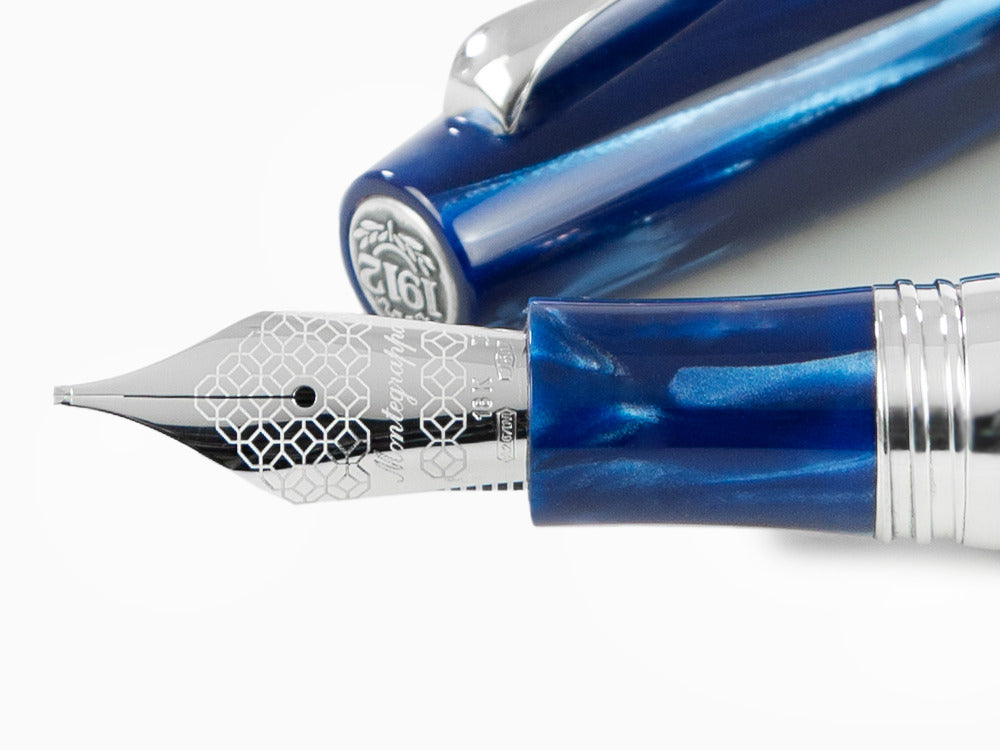 Montegrappa Extra 1930 Mediterranean Blue Fountain Pen, ISEXF-2B