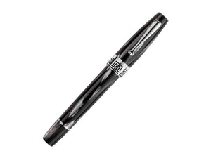 Montegrappa Extra 1930 Black & White Rollerball pen, Silver trim, ISEXFRCH