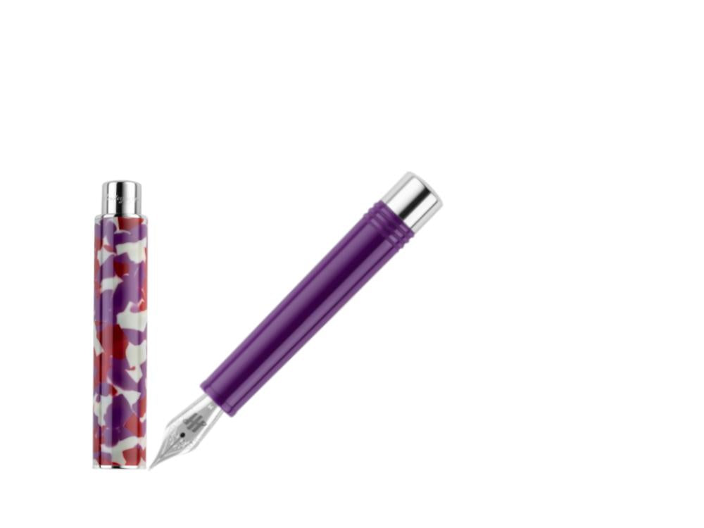 Montegrappa Gnomo Obsession Midnight Fountain Pen, Purple, ISGNO-AL